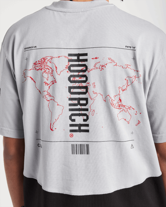 Hoodrich Og Aspire T-shirt Grauregen/schwarz/fiesta