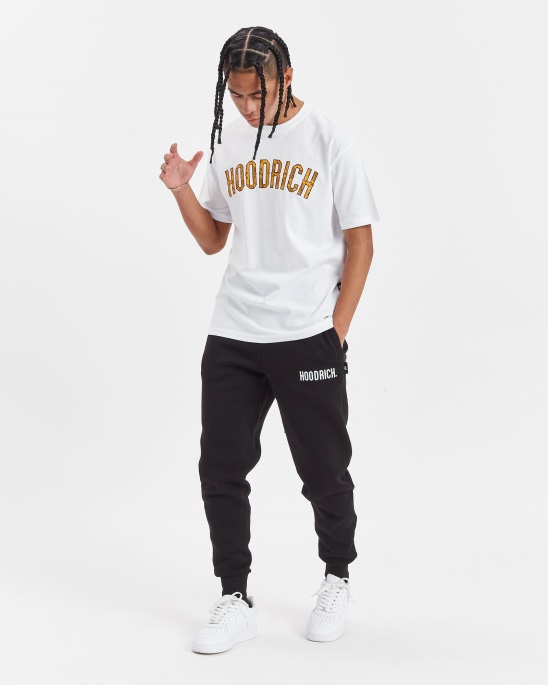 Weiß/schwarz/gelbes Hoodrich Og Paisley T-Shirt