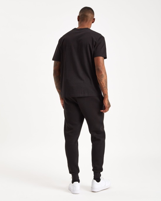 Schwarz/azurblaues Hoodrich Og Core T-shirt