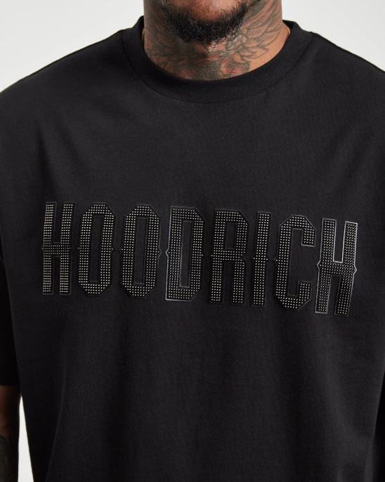Schwarz/weißes Og Spike T-Shirt Hoodrich