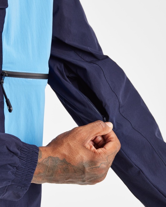 Og Cript Track Top Navy/Azurblau/Weiß Hoodrich