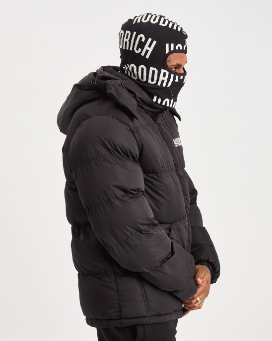 Schwarz/weißer Kapuzenpullover Und Große Repro-Sturmhaube