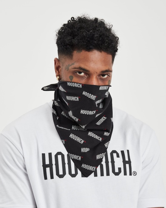 Og Repro Bandana Hoodrich Schwarz/weiß/rot