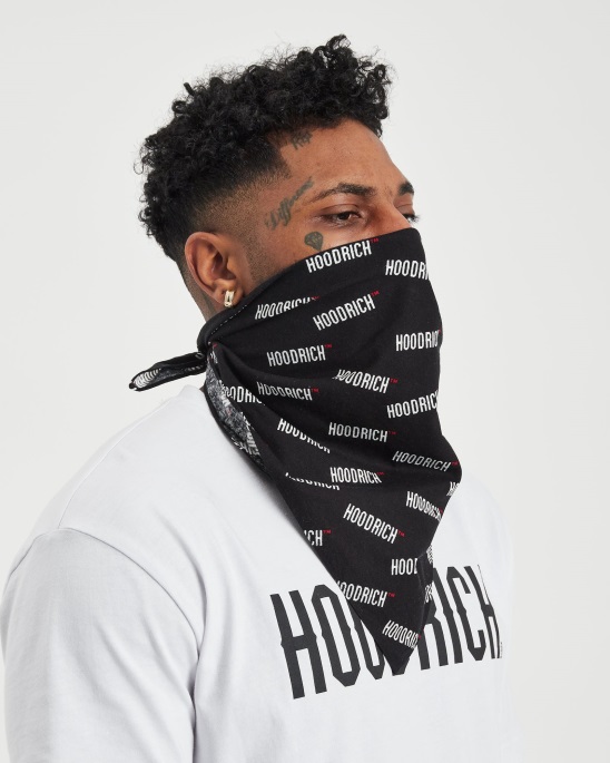 Og Repro Bandana Hoodrich Schwarz/weiß/rot