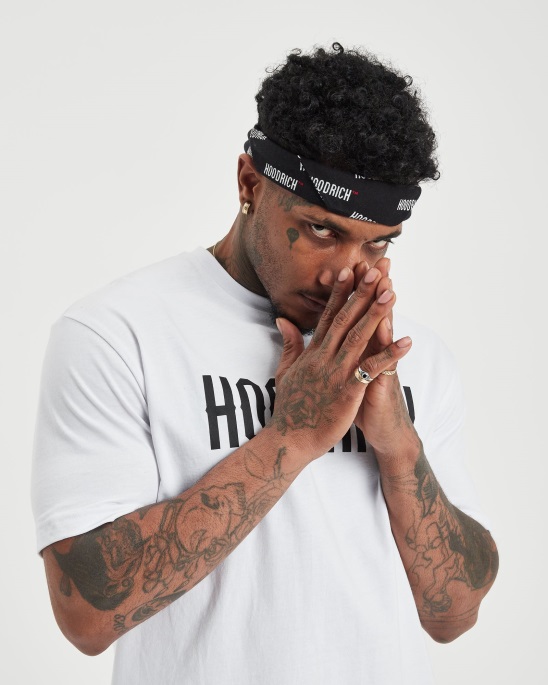 Og Repro Bandana Hoodrich Schwarz/weiß/rot