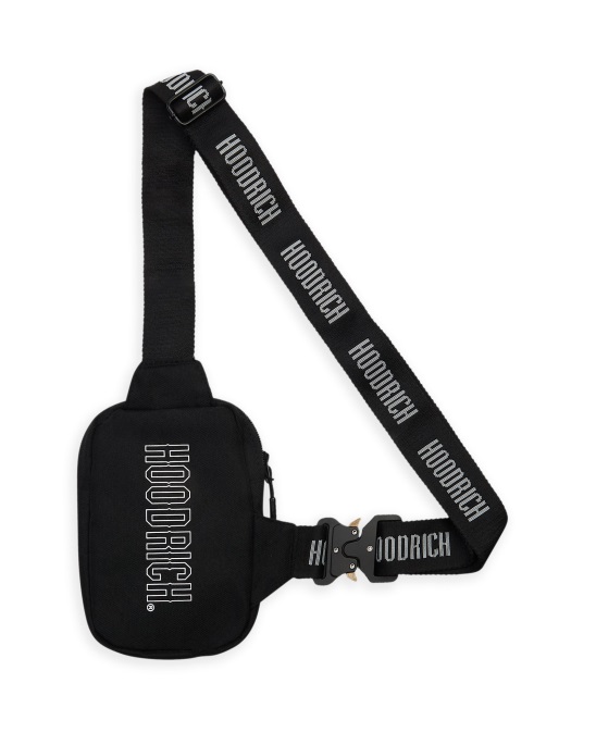 Schwarz/reflektierende Kapuze Und Reflektierende Minitasche