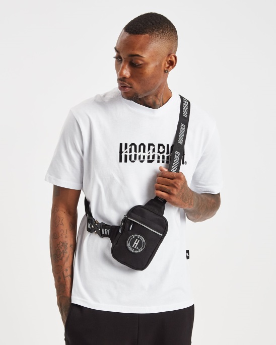 Schwarz/reflektierende Kapuze Und Reflektierende Minitasche