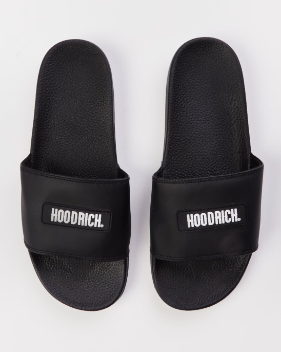 Hoodrich Schwarz/weiß Og Core Badge Slider