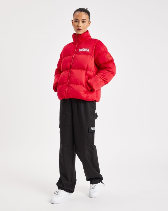 Rot/weiße Hoodrich Og Stellar Jacke