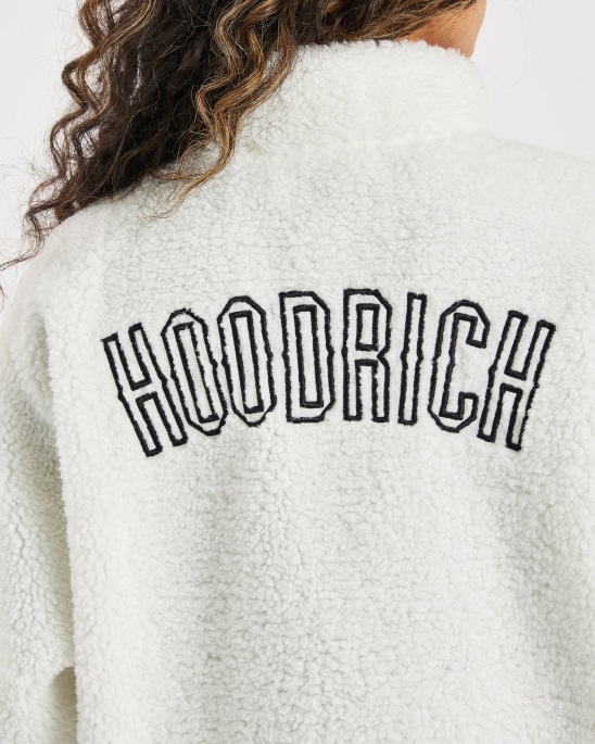 Og Flake Borg Fleece Hoodrich Egret/schwarz