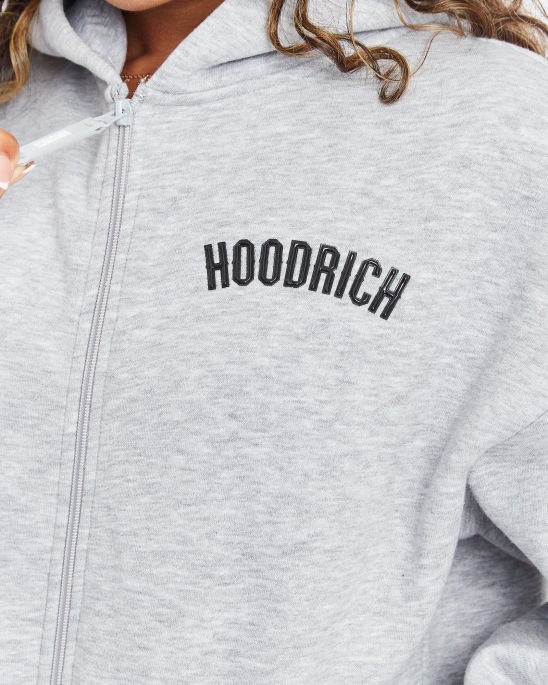 Hoodrich Heather Grey/Black (Restock) Und Luna Hoodie Mit Durchgehendem Reißverschluss