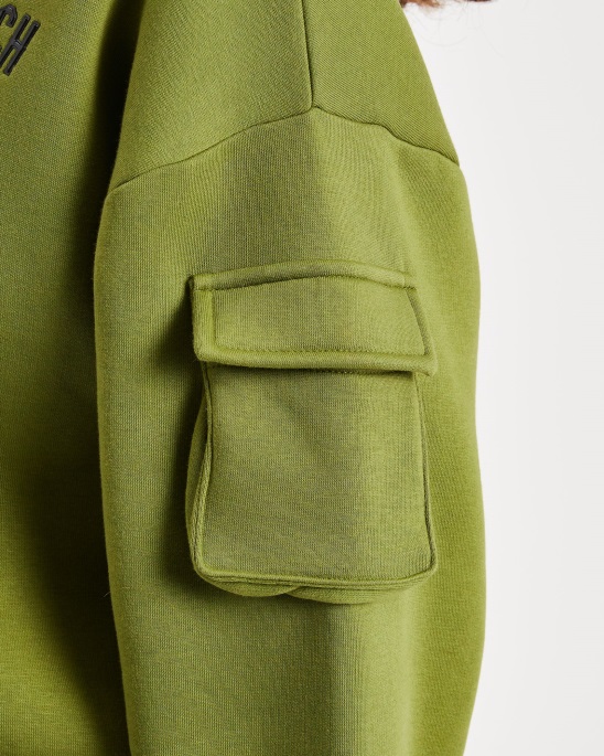 Hoodrich Og Luna Hoodie Mit Durchgehendem Reißverschluss Olivgrün/schwarz