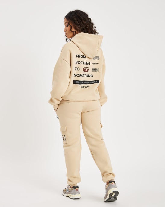 Irish Cream/Schwarz/Brünette Hoodrich Og Frenzy Hoodie