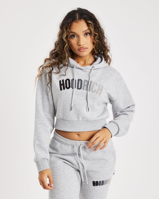 Og Kraze Cropped Hoodie Graumeliert/grau (restock) Hoodrich