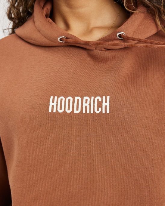Og Storm Small Logo Hoodie Braun/Creme Hoodrich