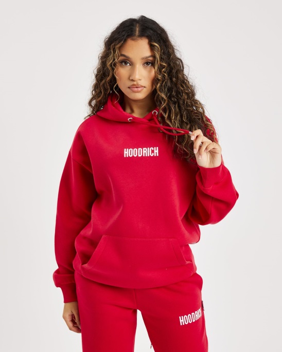 Hoodrich Litschi/Weiß Og Storm Hoodie Mit Kleinem Logo