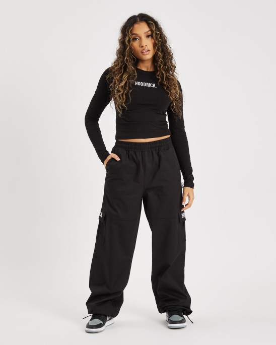 Schwarz/weiß Og Combat Cargo Hose Hoodrich