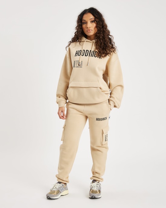 Irish Cream/black/brunette Hoodrich Og Frenzy Cargo-Jogger