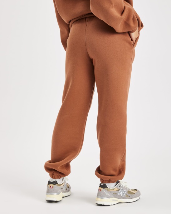 Braun/Creme Og Storm Jogginghose Mit Kleinem Logo