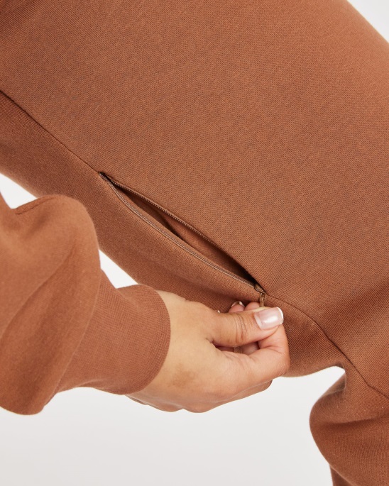 Braun/Creme Og Storm Jogginghose Mit Kleinem Logo