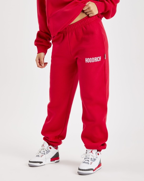 Og Storm Small Logo Jogginghose Hoodrich Litschi/Weiß