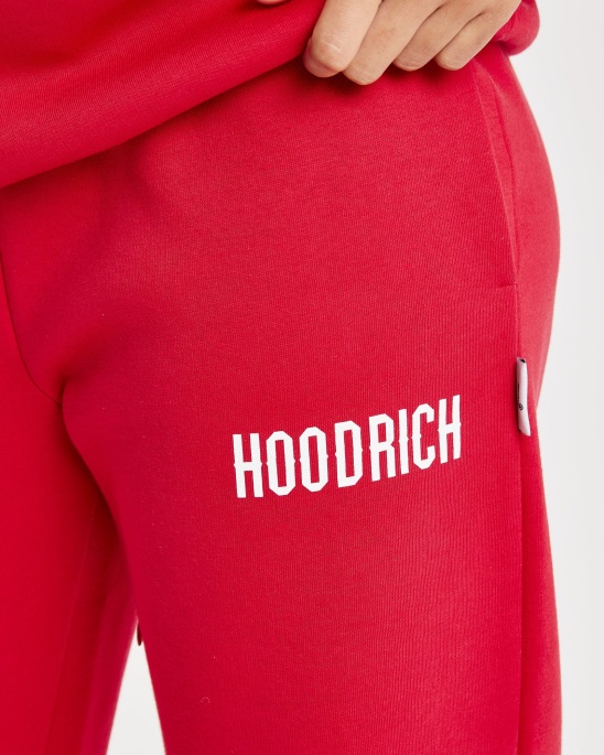 Og Storm Small Logo Jogginghose Hoodrich Litschi/Weiß