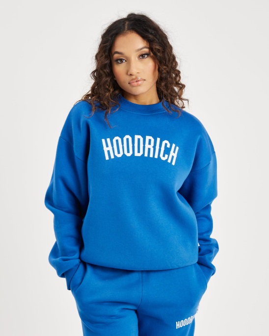 Hoodrich Blau/weißes Og-Stapel-Sweatshirt