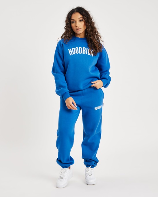 Hoodrich Blau/weißes Og-Stapel-Sweatshirt