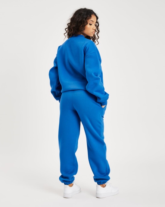 Hoodrich Blau/weißes Og-Stapel-Sweatshirt