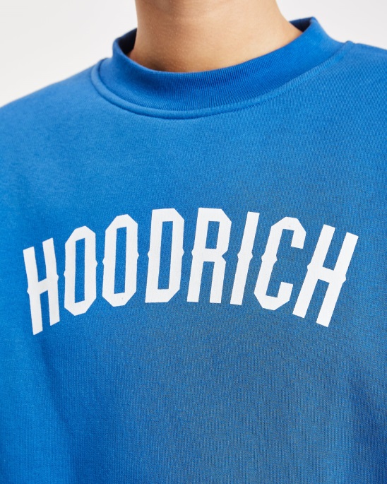 Hoodrich Blau/weißes Og-Stapel-Sweatshirt