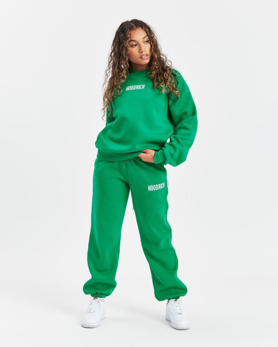 Hoodrich Og Storm Kleines Logo-Sweatshirt Grün/weiß