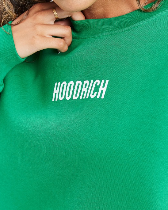 Hoodrich Og Storm Kleines Logo-Sweatshirt Grün/weiß