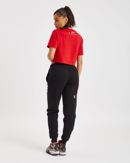 Rot/weiß/schwarzes Kurz Geschnittenes Hoodrich Og Calor T-Shirt