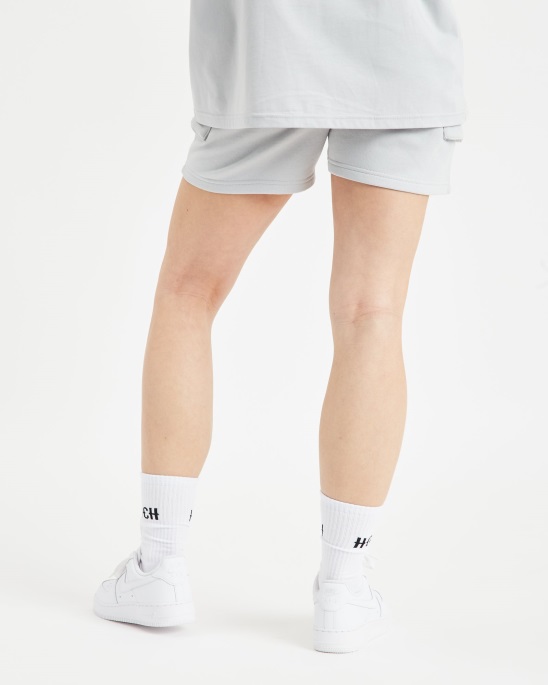 Og Frenzy Cargo-Shorts Oyster/white/violet Hoodrich